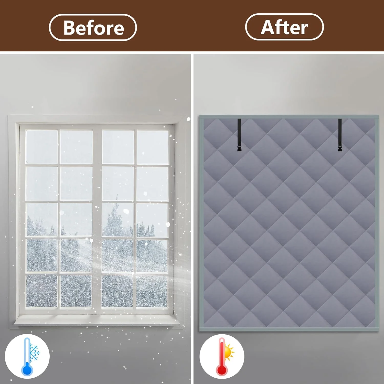 Winter Magnetic Thermal Insulated Door Curtain, Thick Warm Cotton Windproof Privacy… — image 3