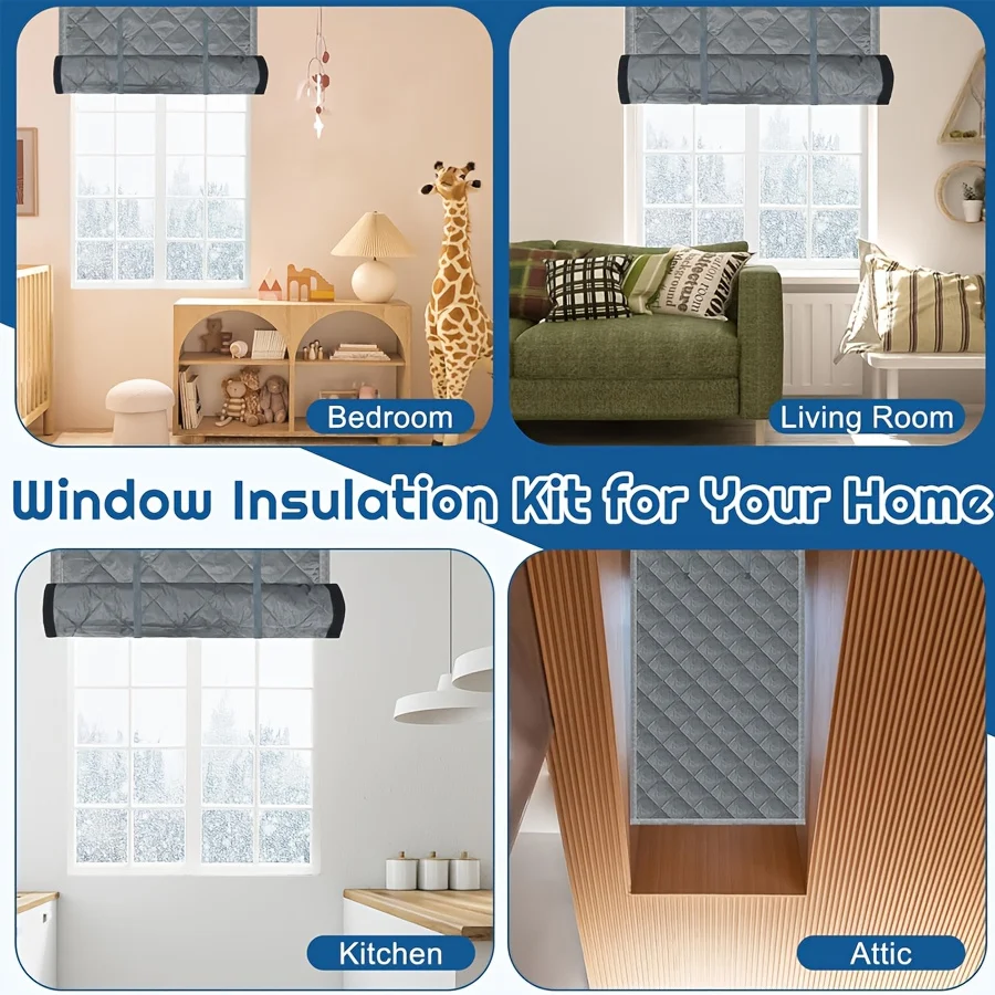 Winter Magnetic Thermal Insulated Door Curtain, Thick Warm Cotton Windproof Privacy… — image 8