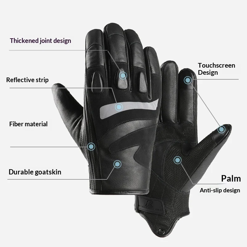 Winter Outdoor Cycling Touchscreen Gloves With Fleece Lining Waterproof And Windproof… — image 5