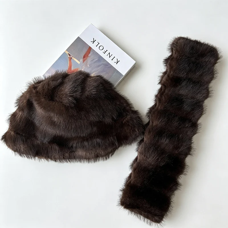 Winter Warm Hat And Scarf Set - Fashionable Versatile Plush Outdoor Cold Protection… — image 7
