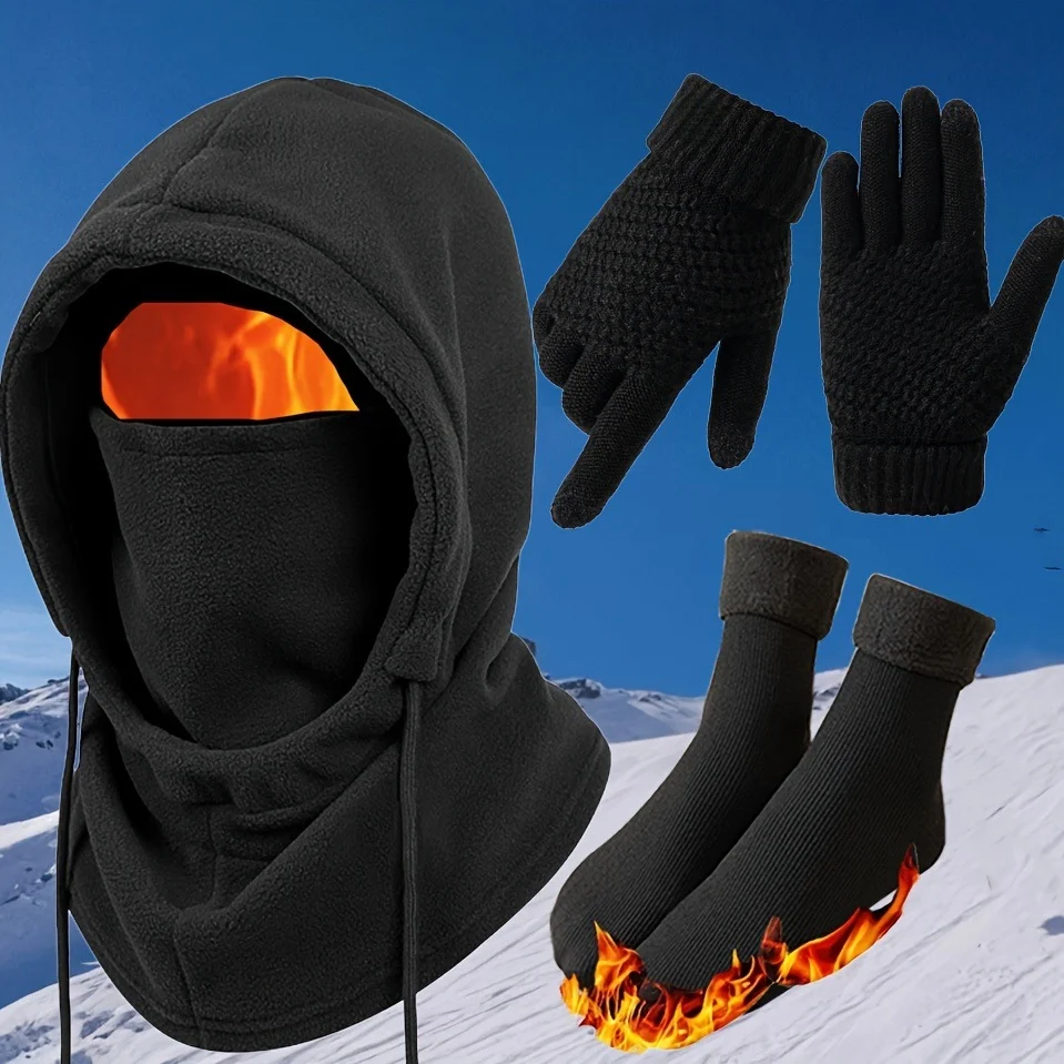 Winter Warm Hat Gloves Socks Set — image 3