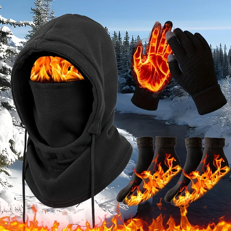 Winter Warm Hat Gloves Socks Set — image 5
