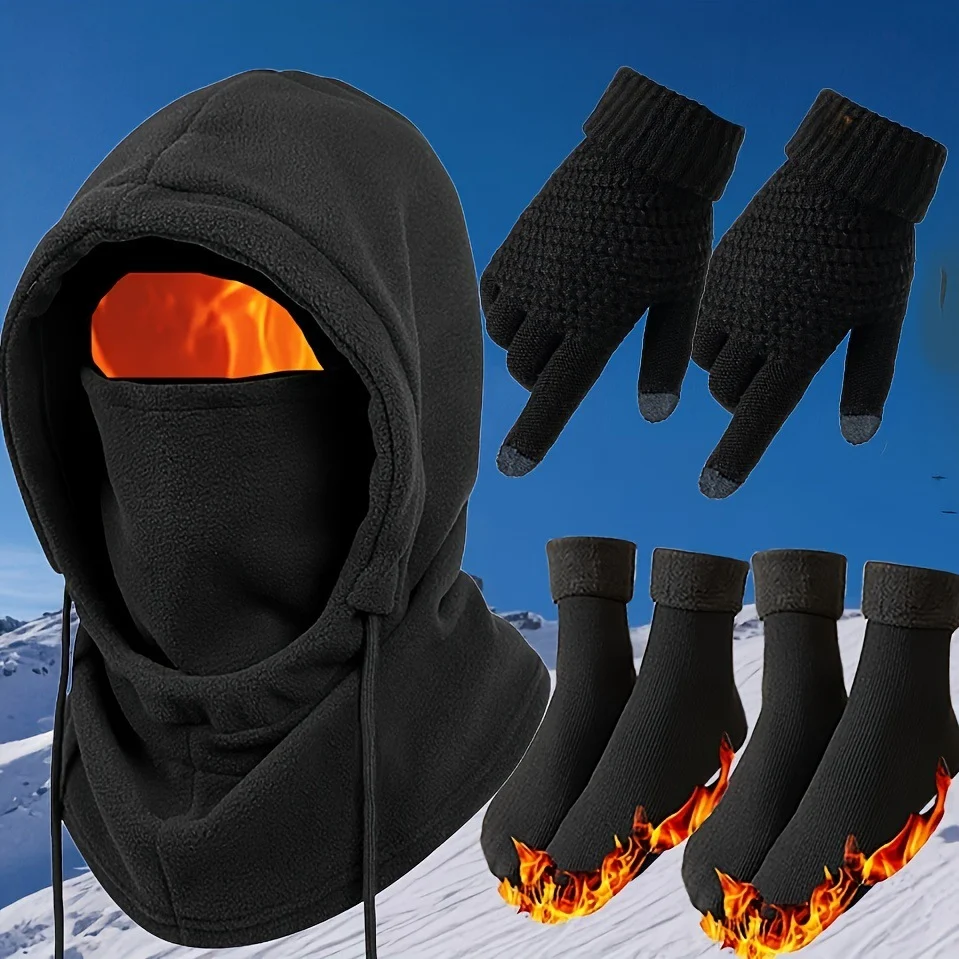 Winter Warm Hat Gloves Socks Set — image 1