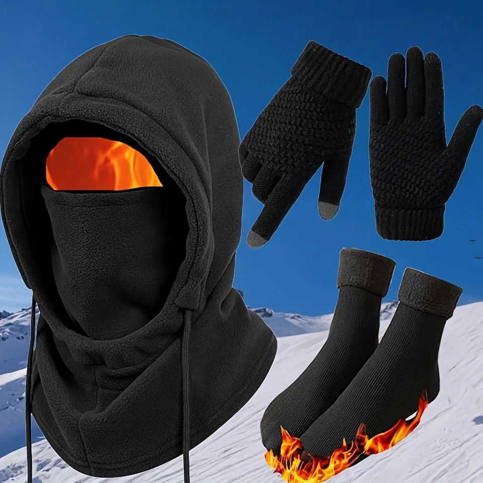 Winter Warm Hat Gloves Socks Set — image 4