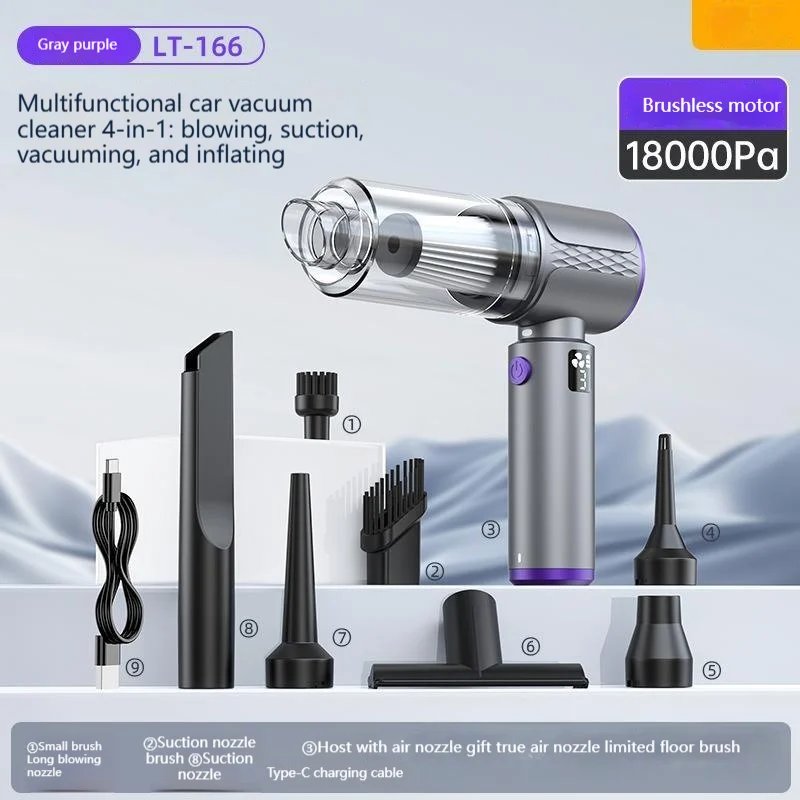 Wireless Car Vacuum With Battery-level Display And Brushless Motor — image 2