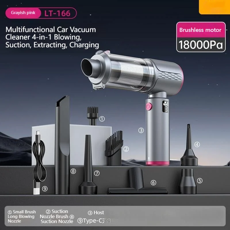 Wireless Car Vacuum With Battery-level Display And Brushless Motor — image 10