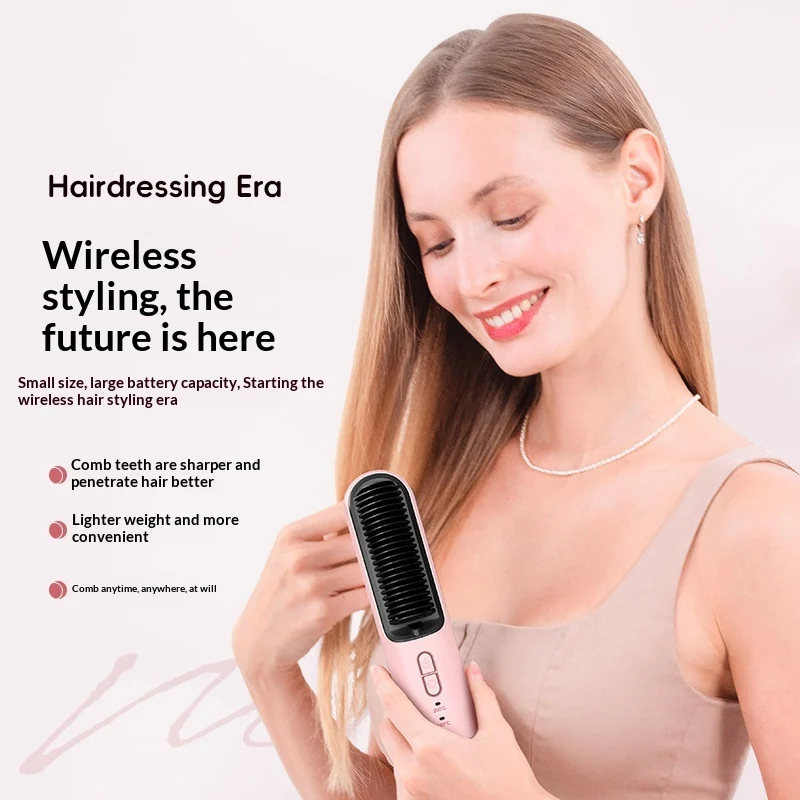 Wireless Dual Use Negative Ion Hair Straightener For Voluminous Lifted Hairstyles — image 4