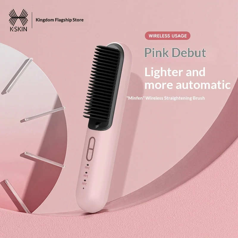 Wireless Dual Use Negative Ion Hair Straightener For Voluminous Lifted Hairstyles — image 2