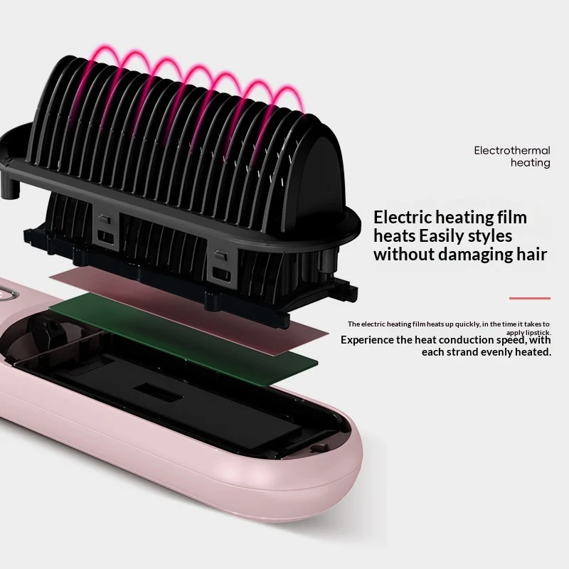 Wireless Dual Use Negative Ion Hair Straightener For Voluminous Lifted Hairstyles — image 3