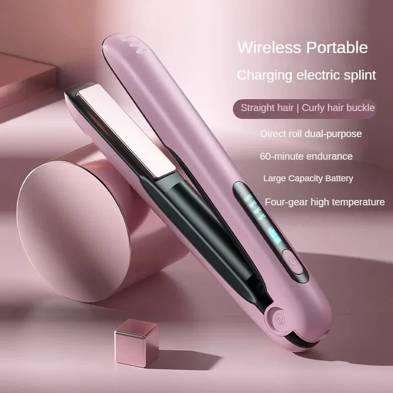 Wireless Hair Straightener Flat Iron Mini 2 IN 1 Roller USB 5000mah Max 200 Degree… — image 6