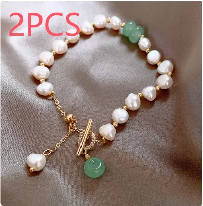 Women Irregular Freshwater Pearl Adjustable Bracelet — image 1