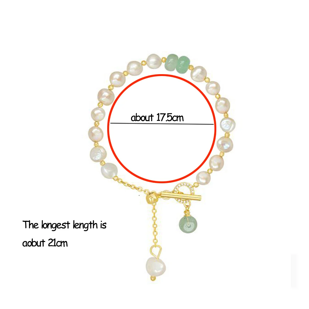 Women Irregular Freshwater Pearl Adjustable Bracelet — image 8