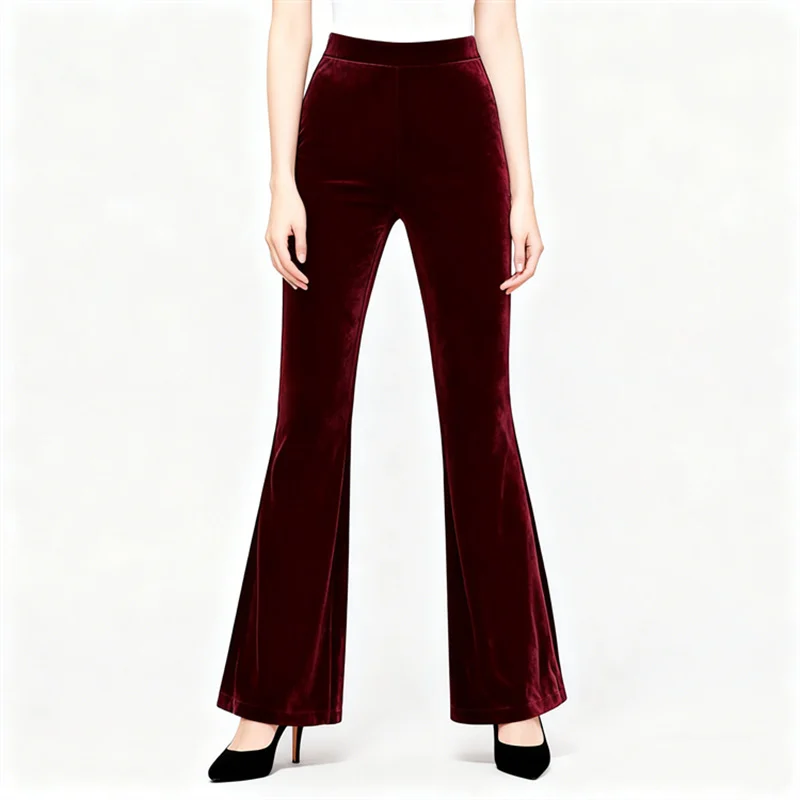 Women's Autumn Winter Velvet-form-fitting Pants For Modern Dance Training — image 7