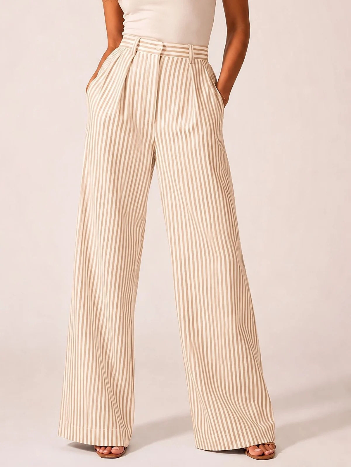 Women's Clothing Independent Station Casual Fashion Striped All-match Wide Leg Loose… — image 5
