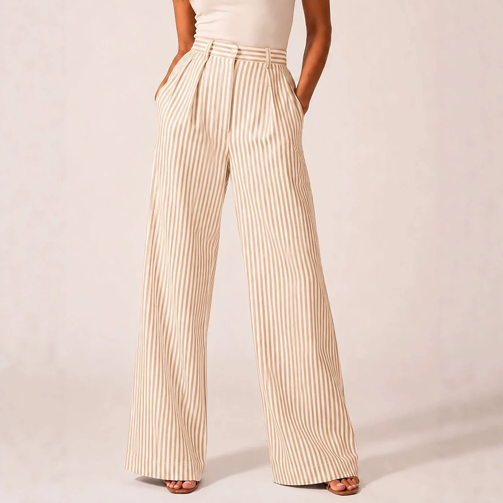 Women's Clothing Independent Station Casual Fashion Striped All-match Wide Leg Loose… — image 7