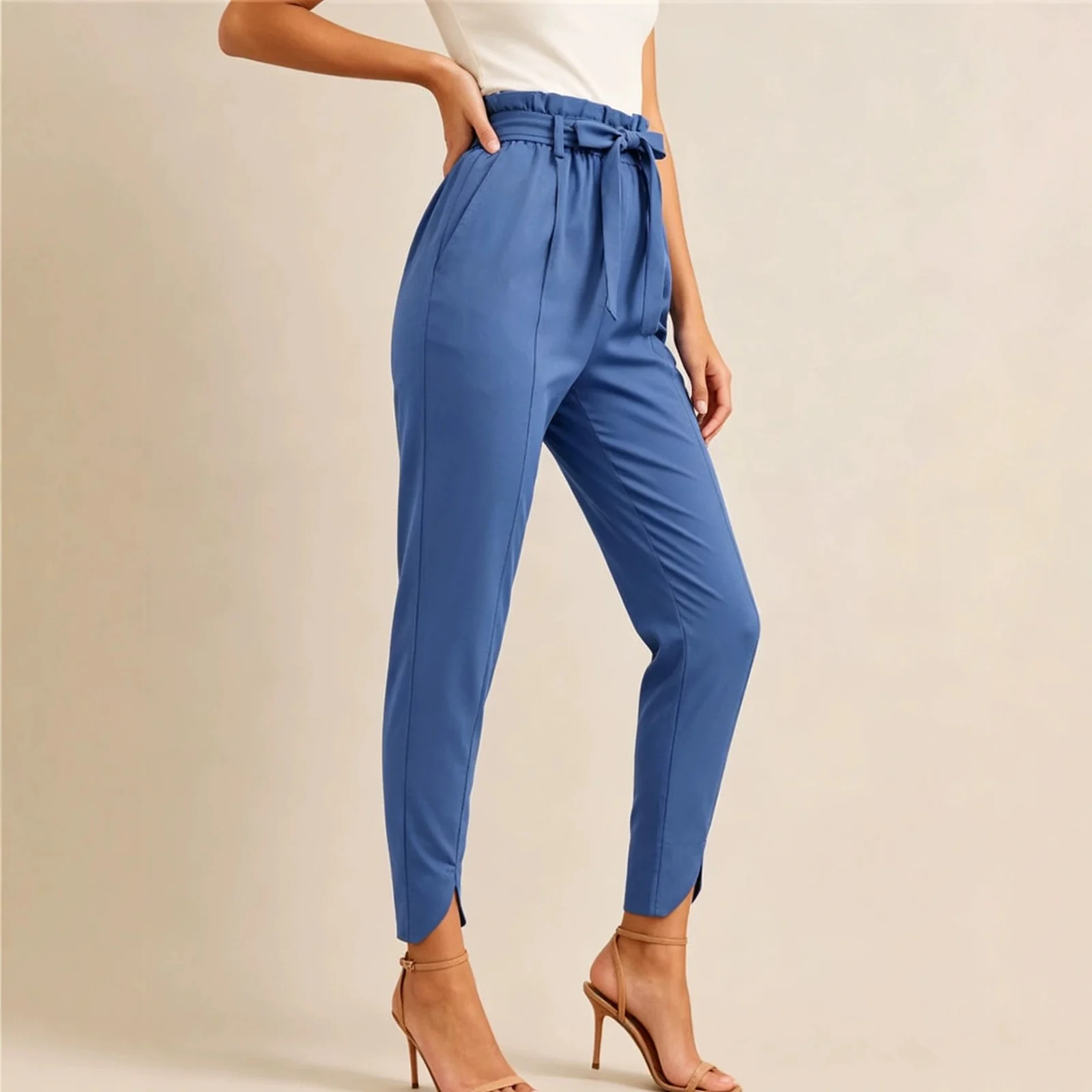 Women's Clothing Independent Station Fashion High Waist Solid Color All-match Elegant… — image 4