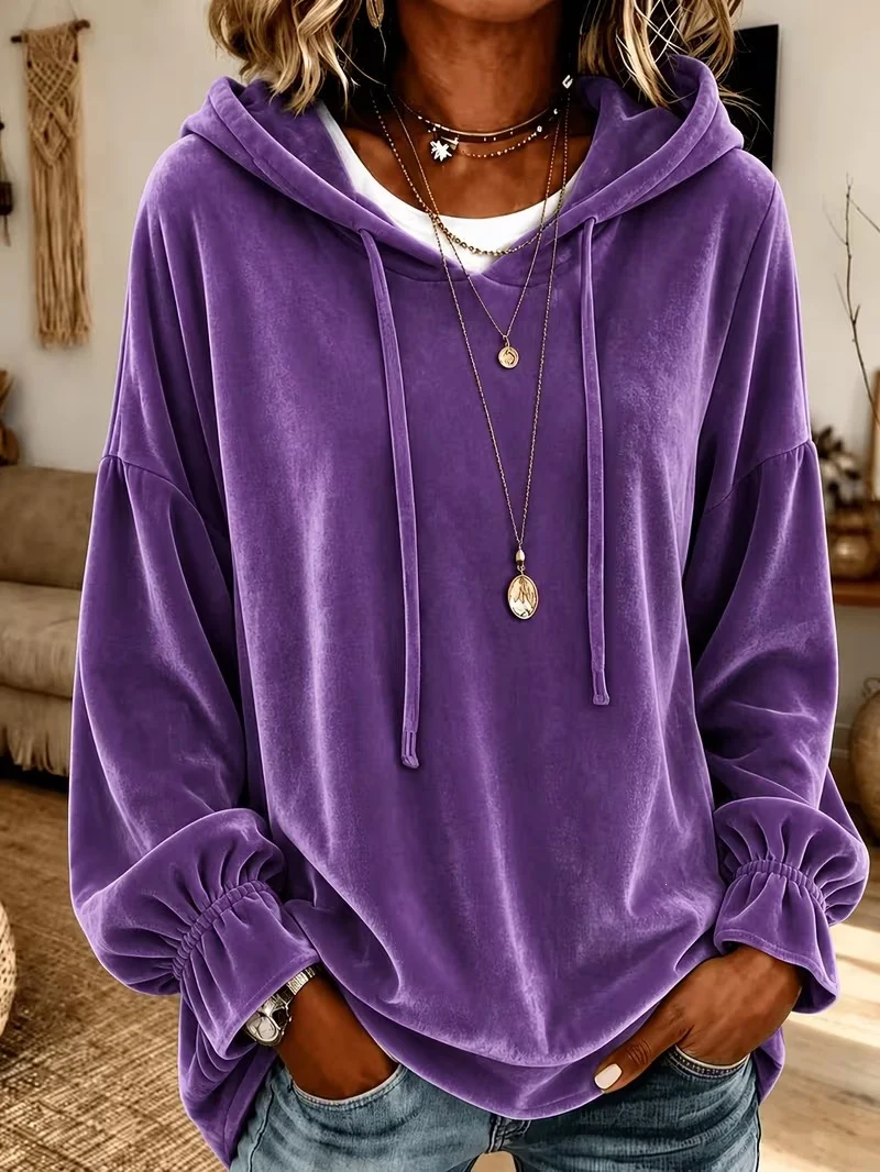 Women's Clothing Independent Station Hooded Sweater For Autumn And Winter Loose… — image 1