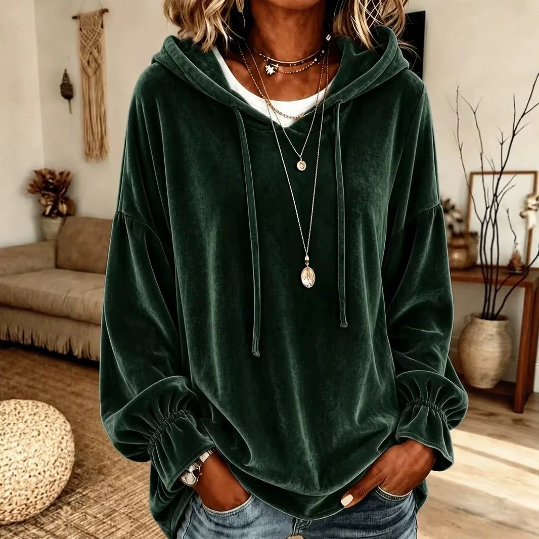 Women's Clothing Independent Station Hooded Sweater For Autumn And Winter Loose… — image 6