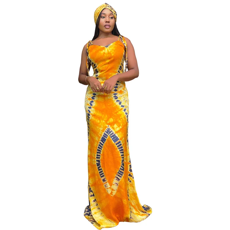Women's Fashionable Printed Suspenders Slim Fit Long Dress Scarf — image 6