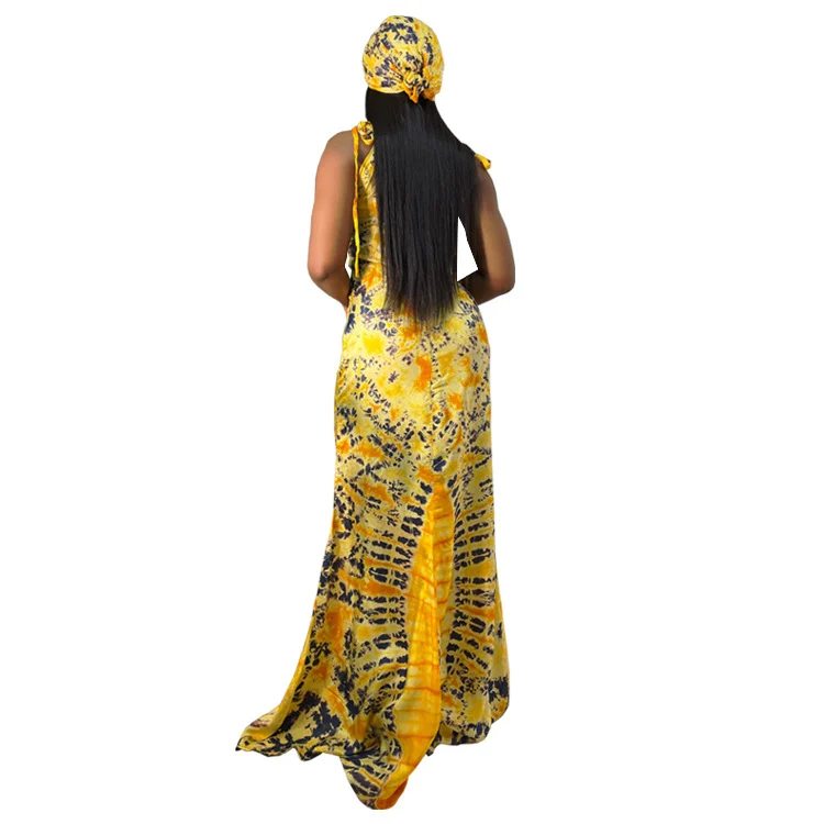 Women's Fashionable Printed Suspenders Slim Fit Long Dress Scarf — image 4
