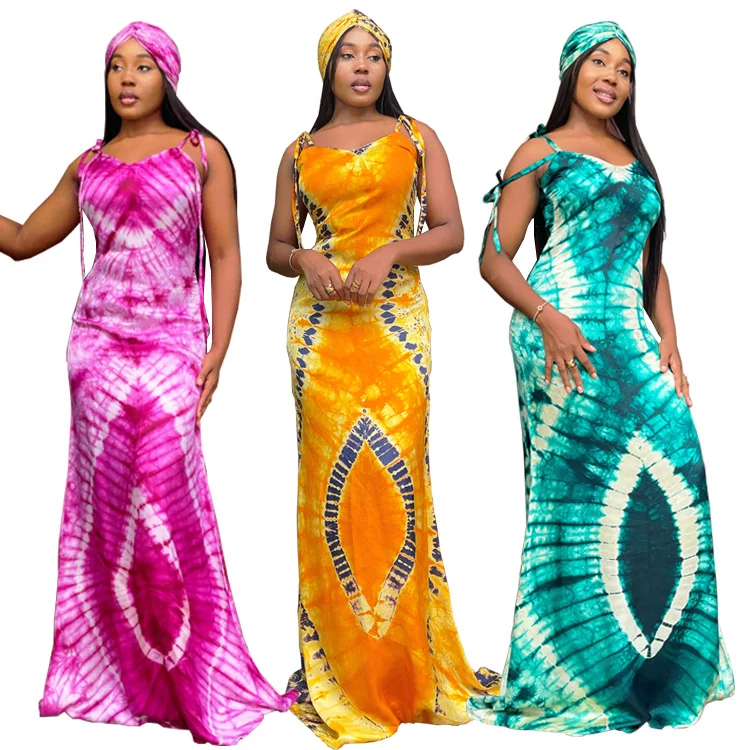 Women's Fashionable Printed Suspenders Slim Fit Long Dress Scarf — image 8