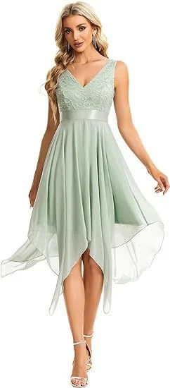 Women's Lace Chiffon Cocktail Ball Gown — image 2