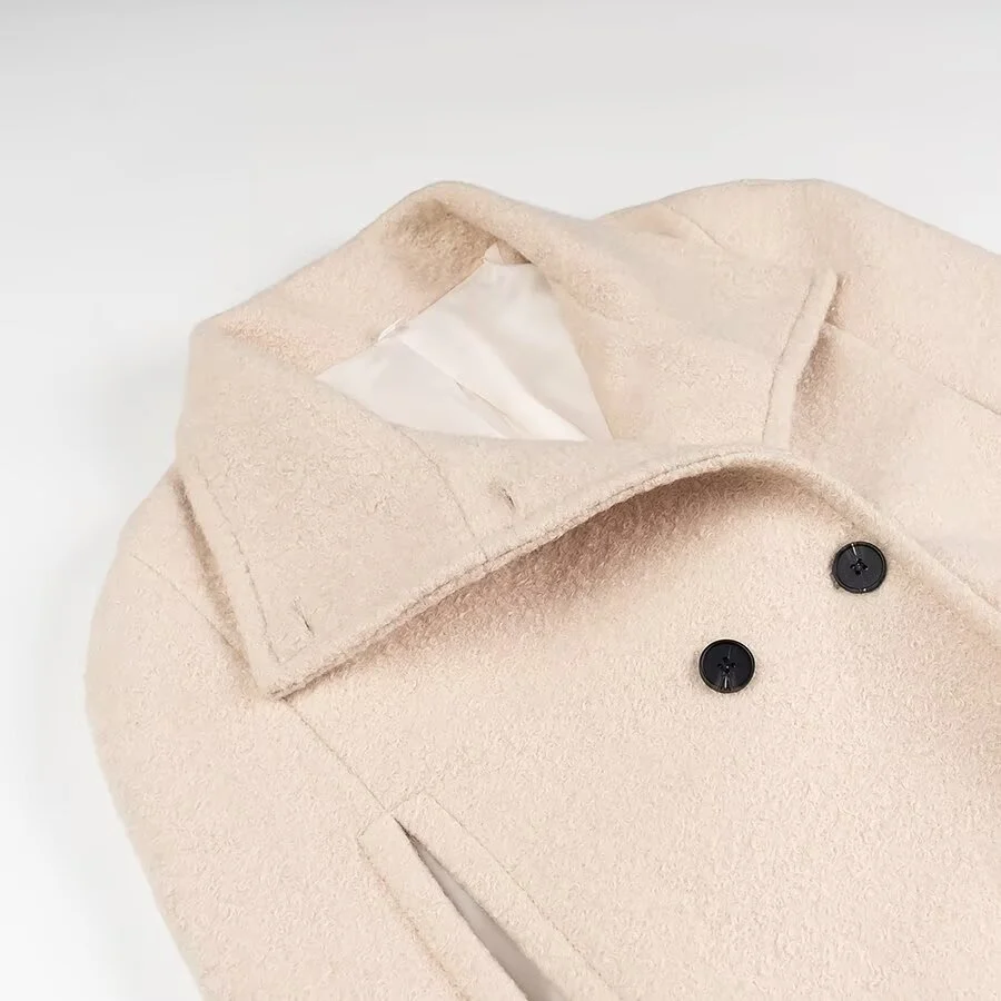 Women's Long Wool Coat Outerwear — image 5