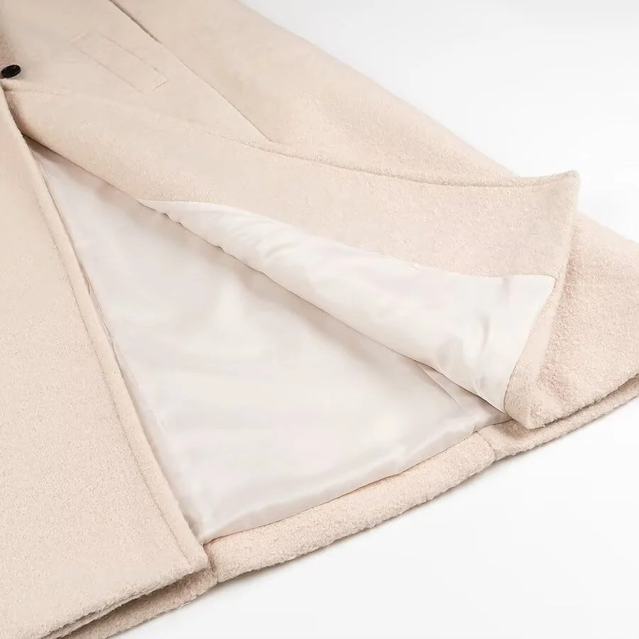Women's Long Wool Coat Outerwear — image 4