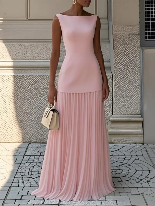 Women's New Solid Color Sleeveless Knitted Tank Top Skirt Set Two Piece — image 2