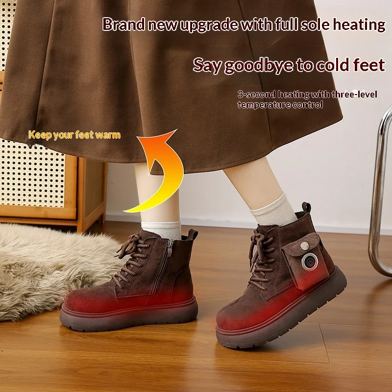 Women's Rechargeable Heated Shoes - Warm Electric Thermal Footwear For Winter Outdoor… — image 4
