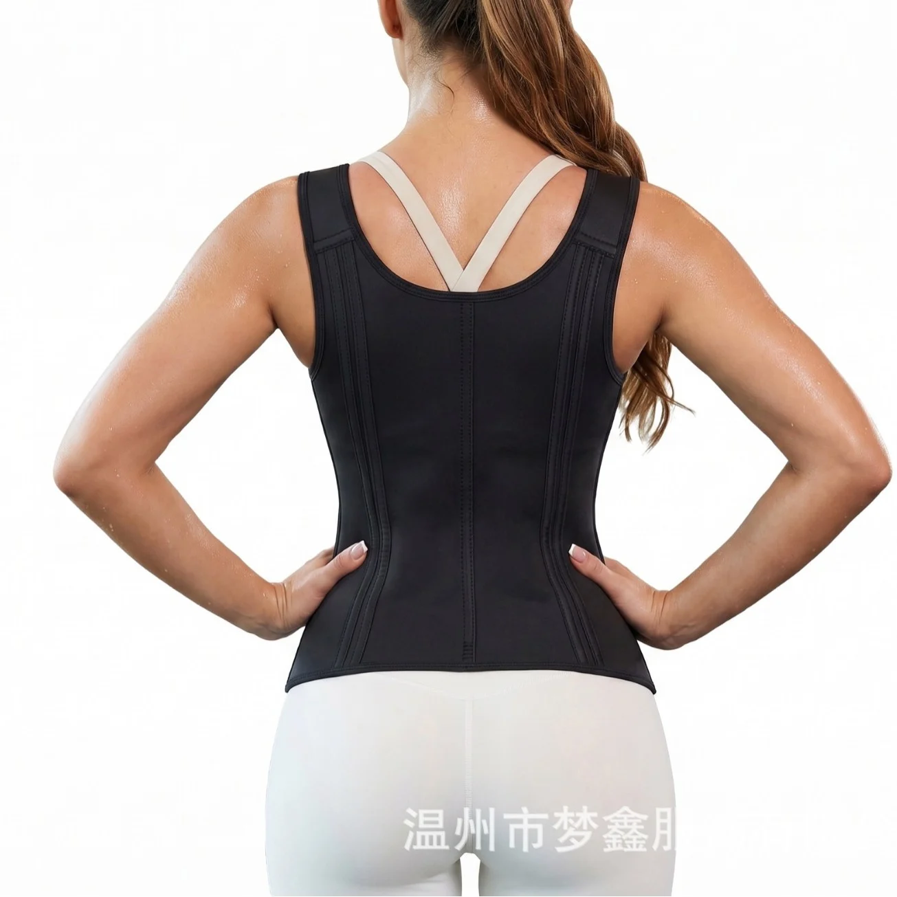 Women's Waist Trainer Corset, Zipper & Hook Sauna Sweat Vest, Tummy Control Body… — image 7
