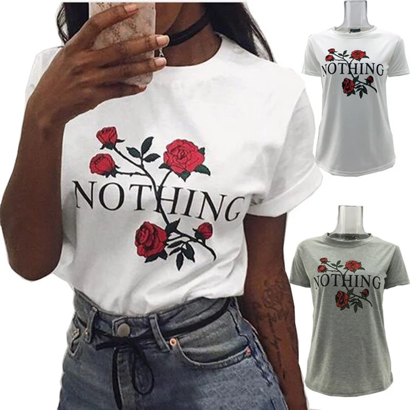 Women Summer Casual Blouse Shirt Loose T-shirts Tops — image 3
