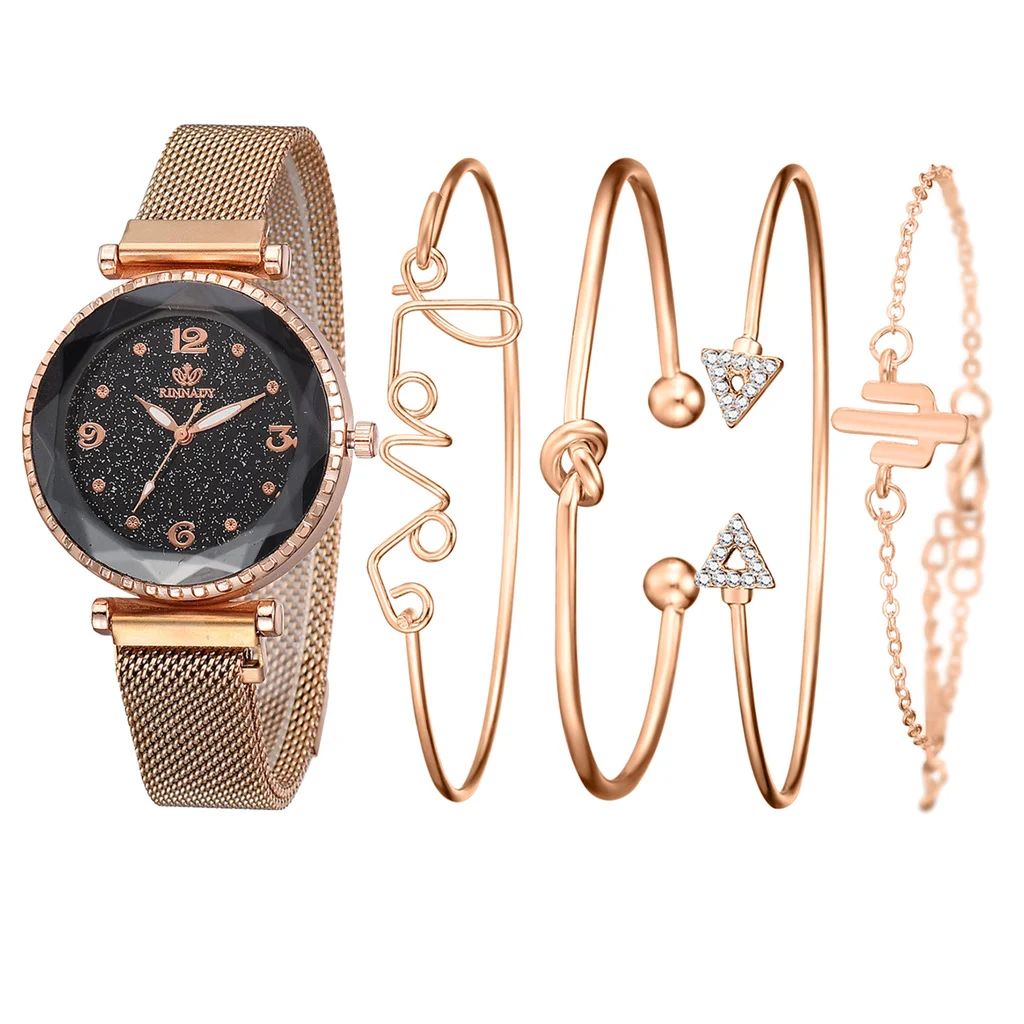 Women Watches Starry Sky Magnet Buckle Fashion Bracelet Wristwatch Roman Numeral… — image 7