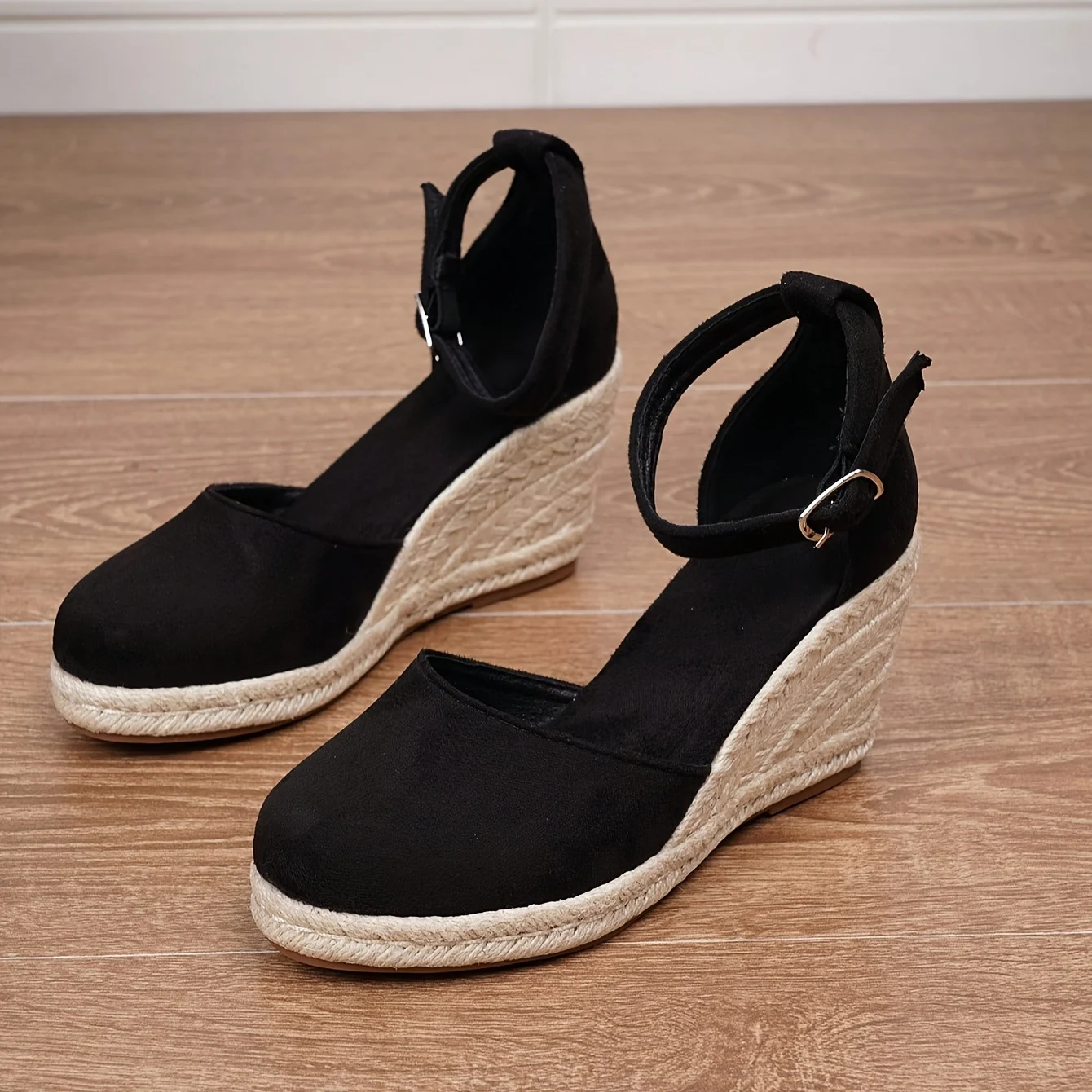 Womens Canvas Shoes Wedge Sandals Summer Vacation — image 9