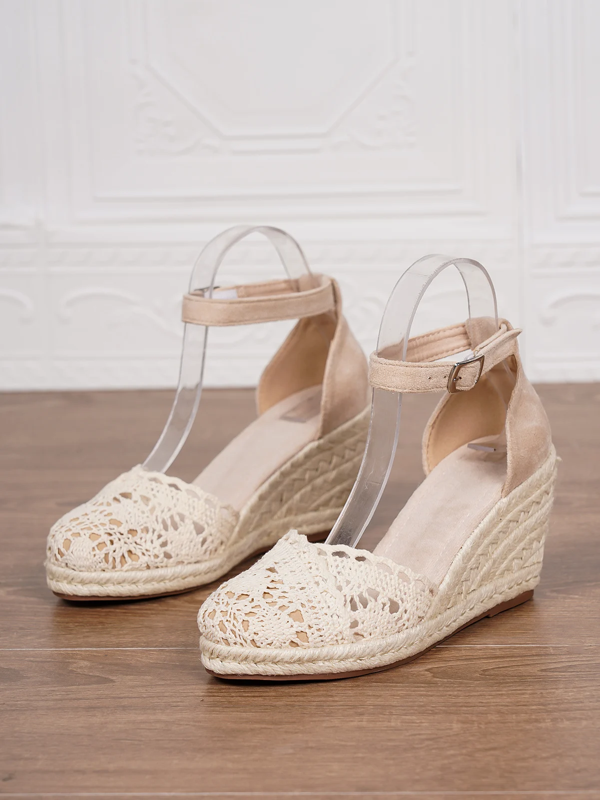 Womens Canvas Shoes Wedge Sandals Summer Vacation — image 7