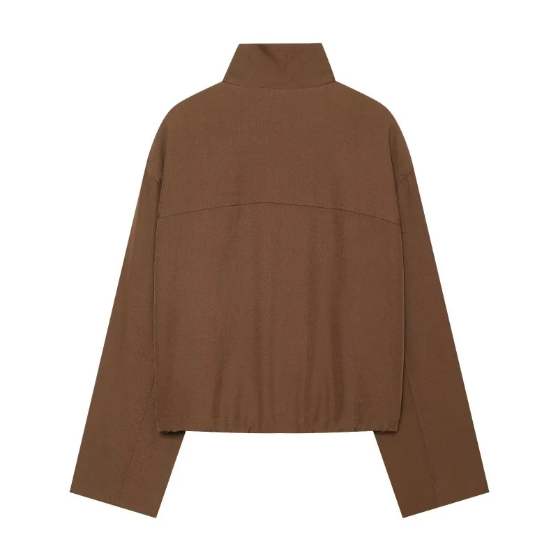 Womens Casual Jacket With A Chimney Collar — image 4