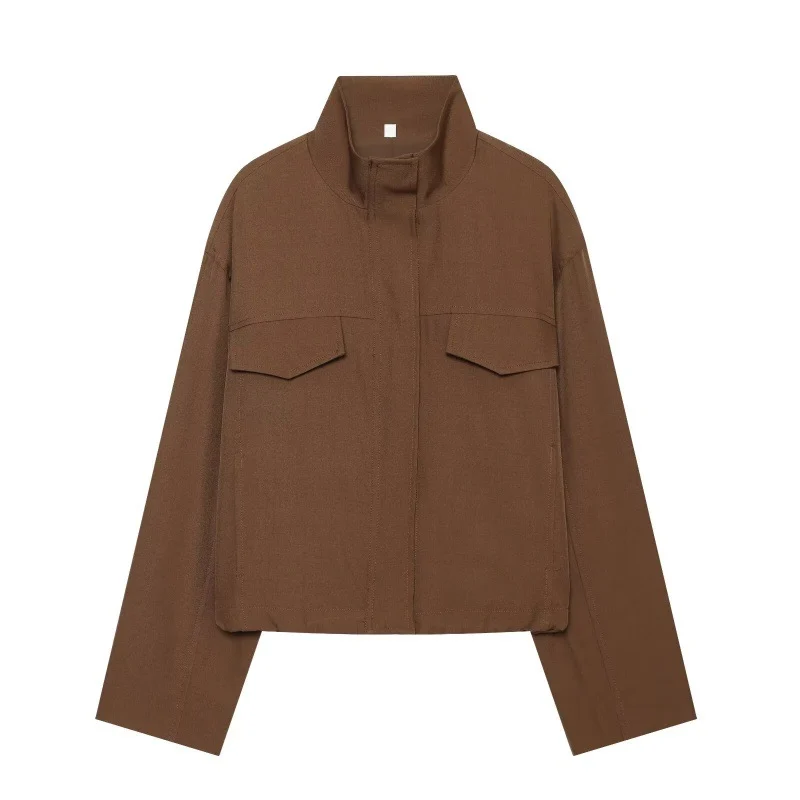 Womens Casual Jacket With A Chimney Collar — image 2
