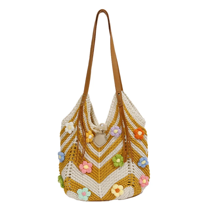 Womens Cute Knitted Fashionable Casual Shoulder Bag — image 7