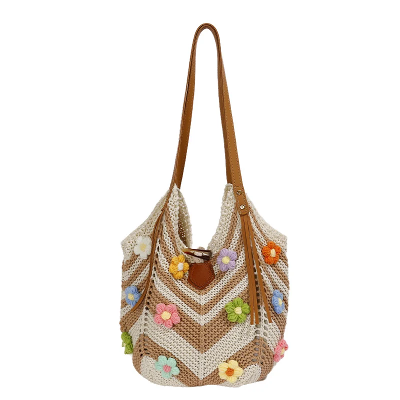 Womens Cute Knitted Fashionable Casual Shoulder Bag — image 2