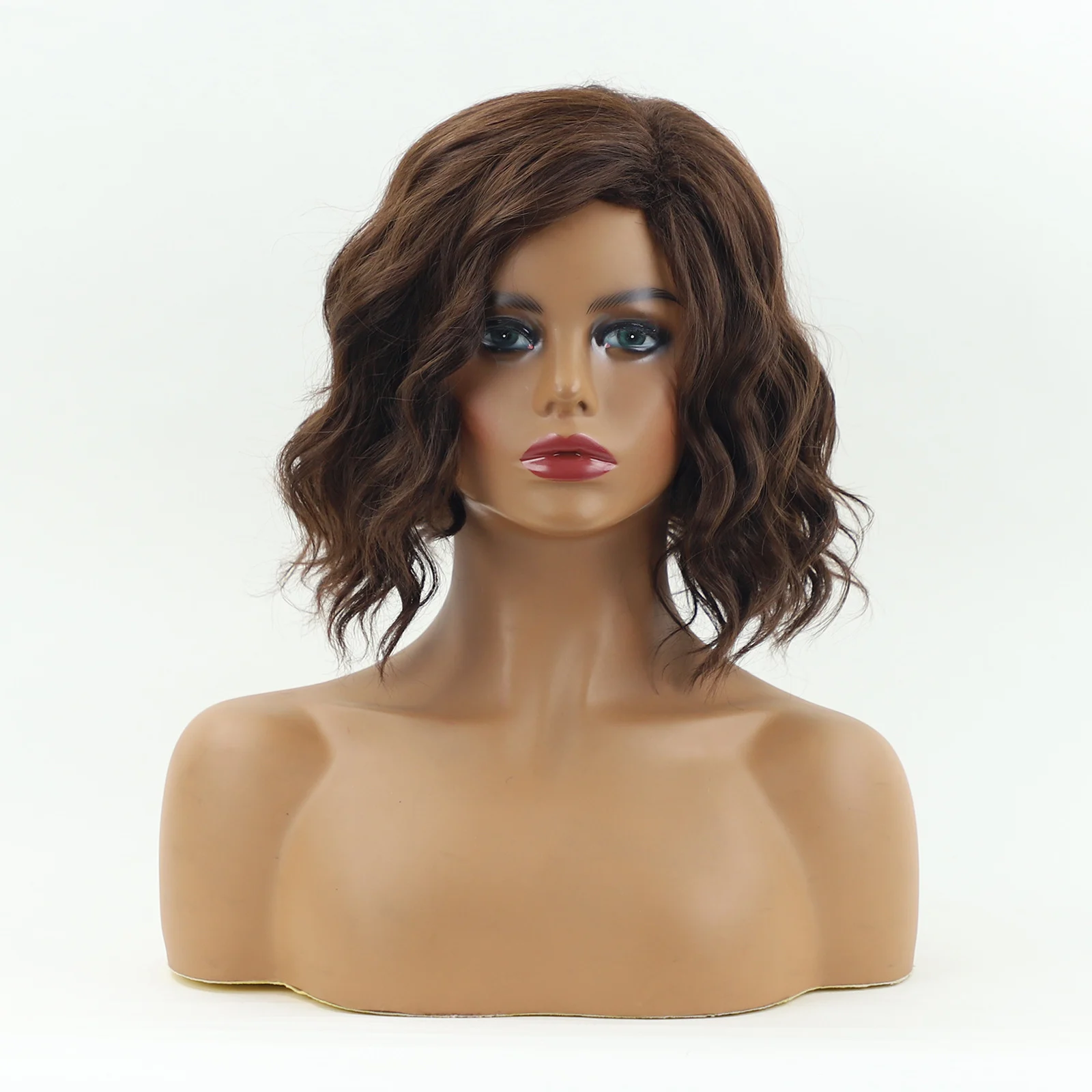 Womens Dyed Mid-length Curly Hair — image 7