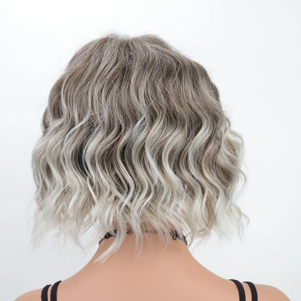 Womens Dyed Mid-length Curly Hair — image 10