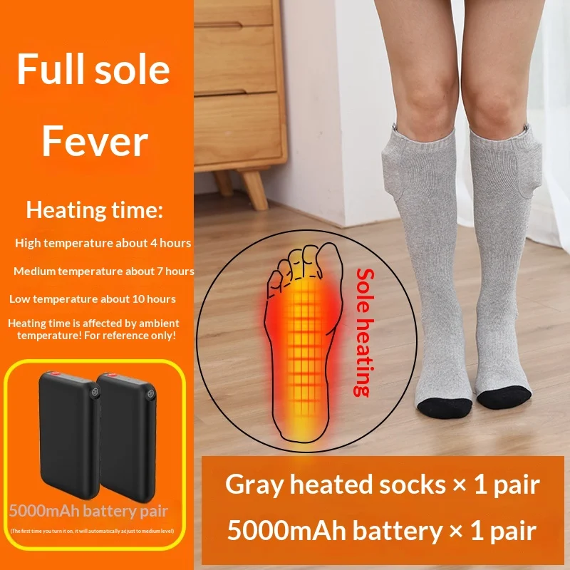Womens Electric-heated Winter Thigh-high Socks For Cold Weather Protection — image 6