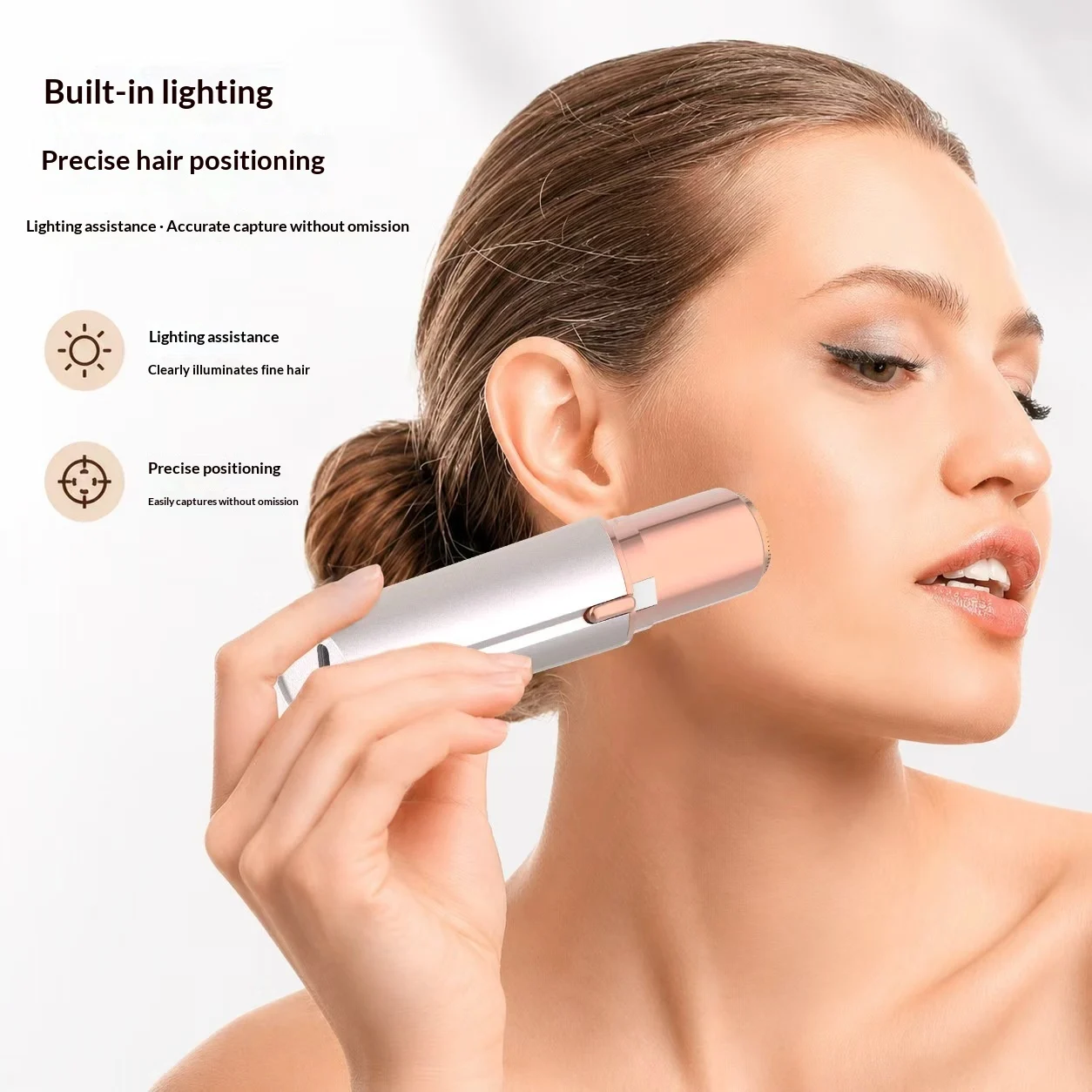 Womens Electric Lipstick-style Hair Removal Shaver — image 1