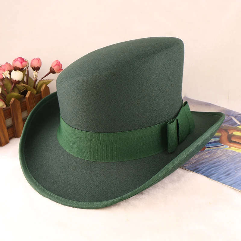 Womens Fashionable Rolled-brim Felt Wool Hat — variant image