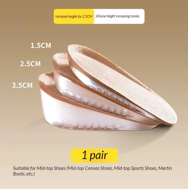 Womens Height-enhancing Insoles Arch Support Reduce Foot Fatigue Height-increasing — image 3