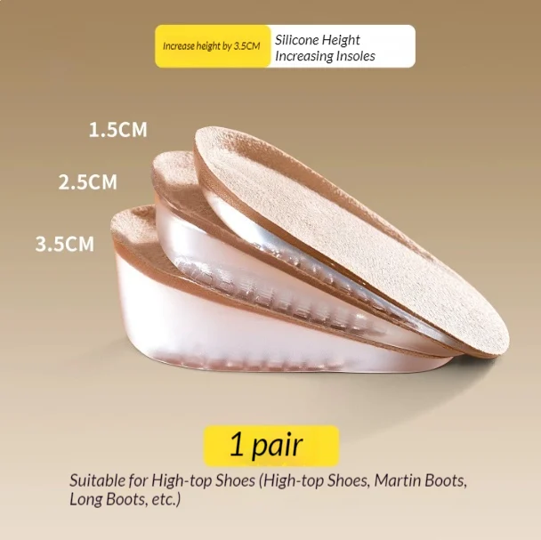Womens Height-enhancing Insoles Arch Support Reduce Foot Fatigue Height-increasing — image 6