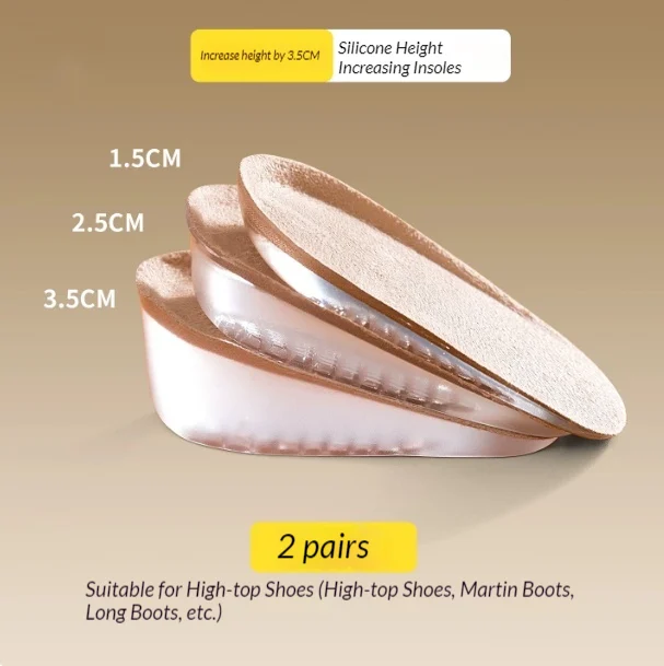 Womens Height-enhancing Insoles Arch Support Reduce Foot Fatigue Height-increasing — image 5