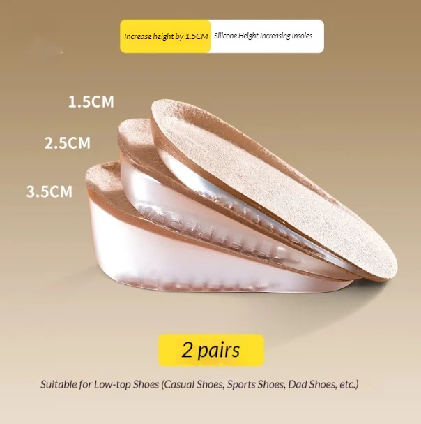 Womens Height-enhancing Insoles Arch Support Reduce Foot Fatigue Height-increasing — image 4