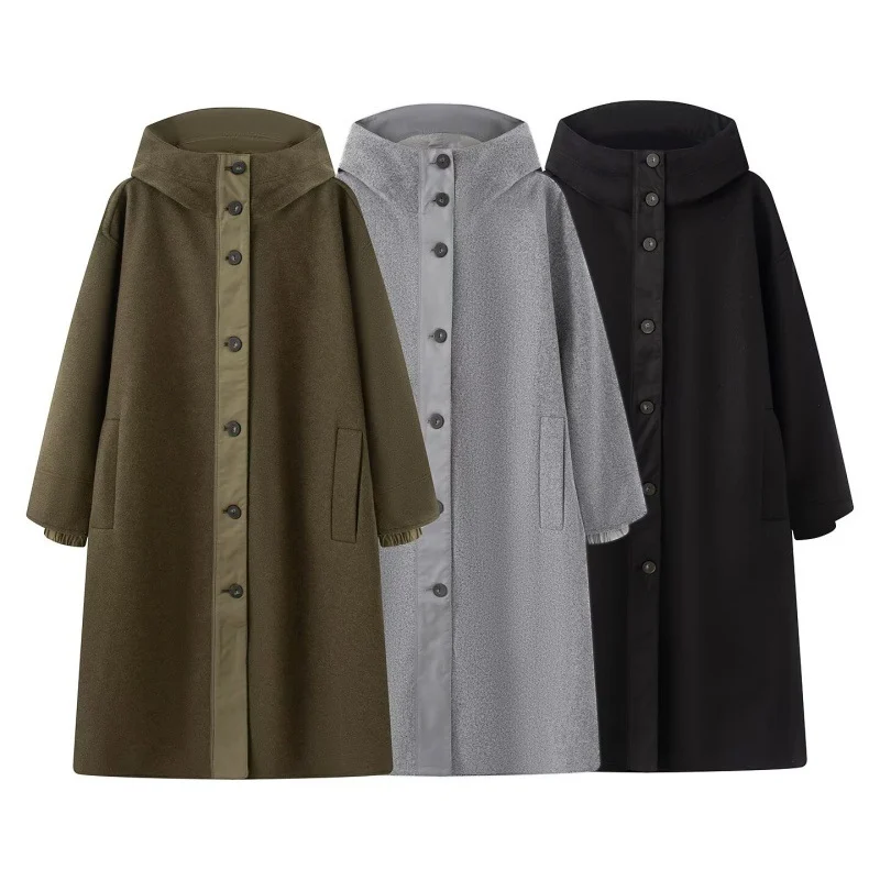 Womens Hooded Quilted Parka Coat — image 4