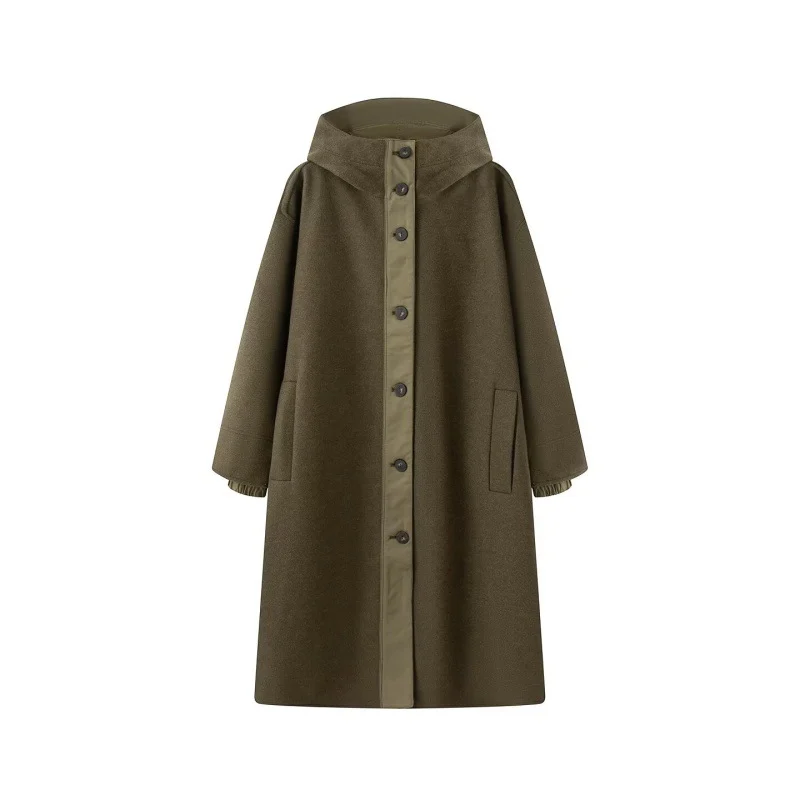 Womens Hooded Quilted Parka Coat — image 3